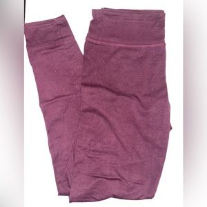 Burgundy Cotton Aerie Leggings
